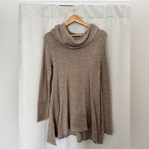 Eight Eight Eight Taupe Cowl Neck Sweater